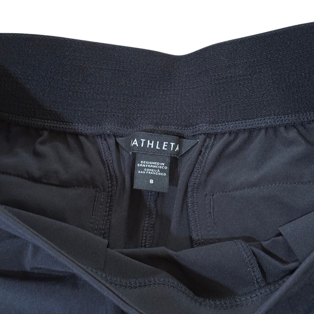 Athleta Brooklyn Heights High Rise Wide Leg Trousers Pants 8 Black Office 58449 - Picture 5 of 13